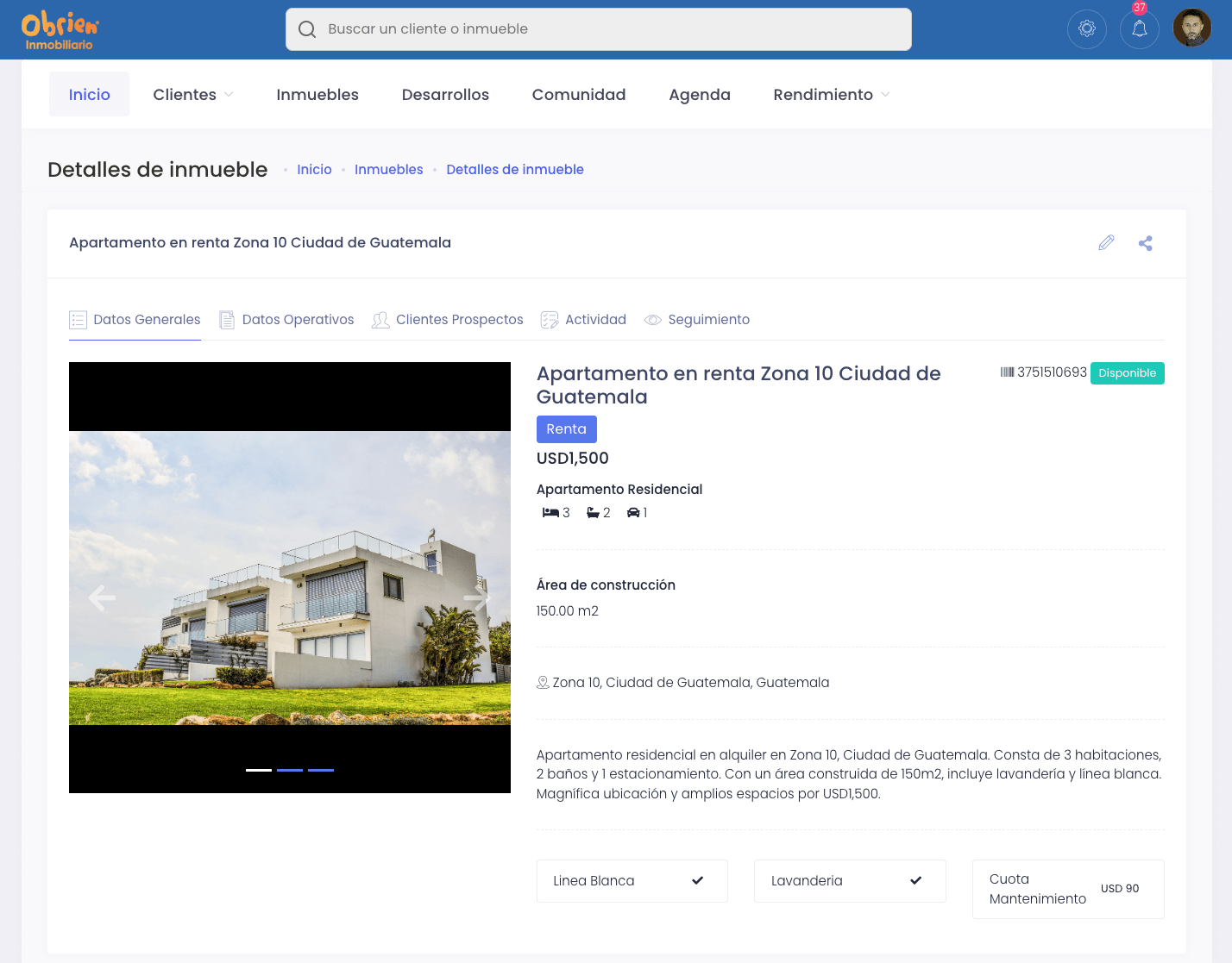 Más de 15,000 inmuebles en la comunidad inmobiliaria Obrien